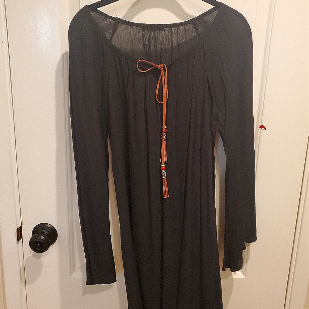 Size small navy blue gauze dress